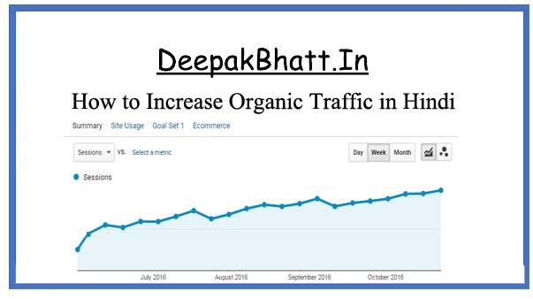 How to Increase Organic Traffic in Hindi