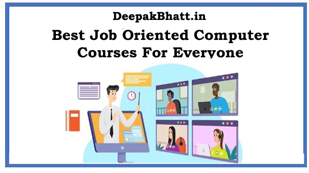 Job Oriented Computer Free Courses in 2024