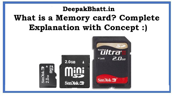 What is a Memory card? Complete Explanation with Concept