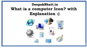 What is a computer Icon? with Explanation