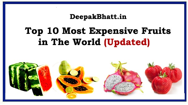 Top 10 Most Expensive Fruits in The World