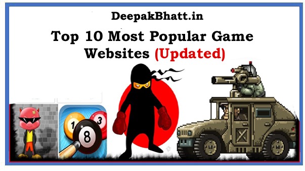 Top 10 Most Popular Game Websites 2023