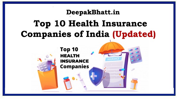 Top 10 Health Insurance Companies of India in 2023
