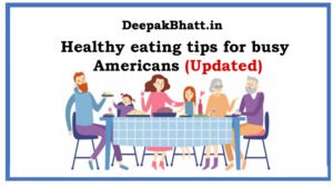 Healthy eating tips for busy Americans