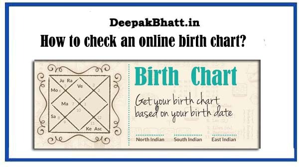 How to check an online birth chart?