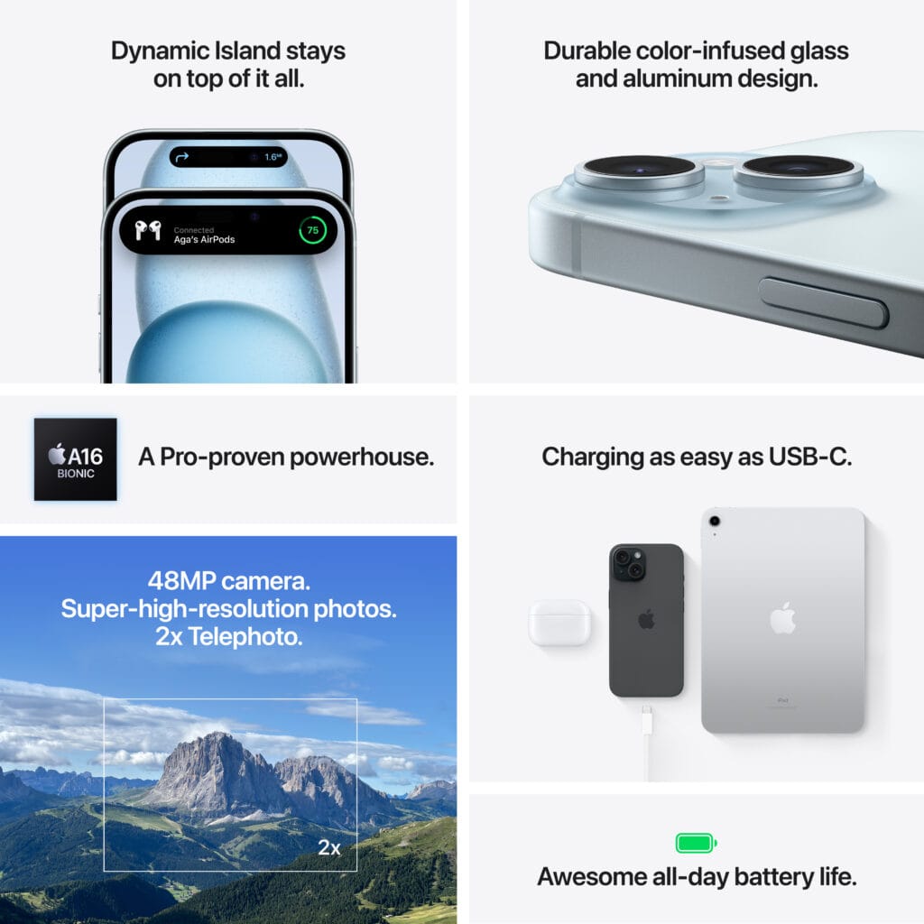 iphone 15 features