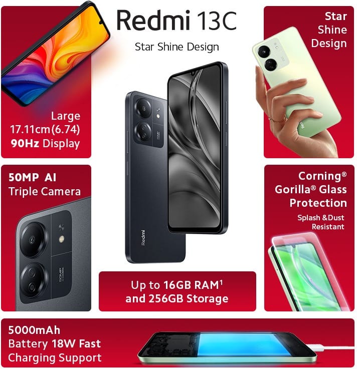 redmi 13c smartphone