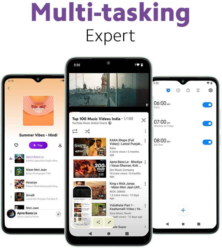 redmi a2 multi tasking
