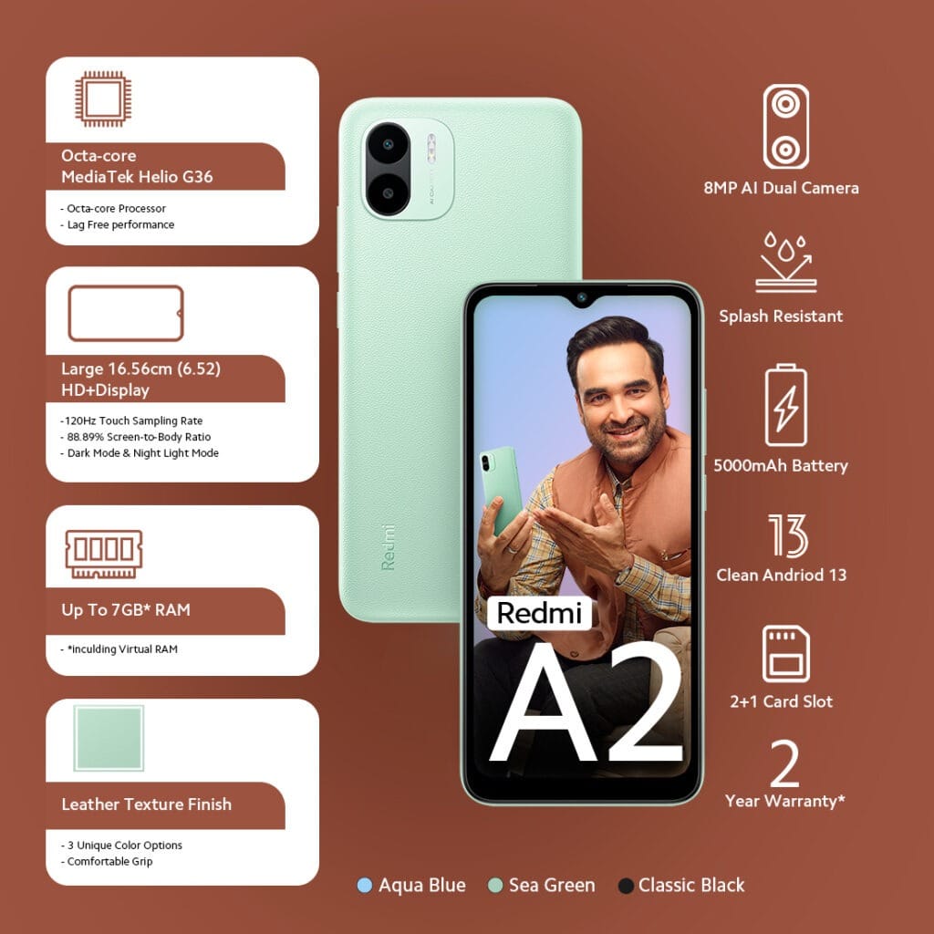 redmi a2 specification
