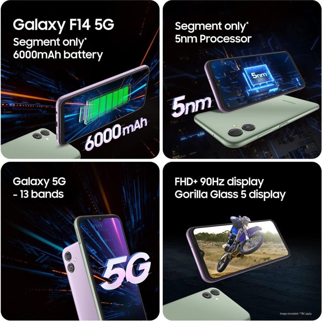 samssung galaxy f14 5g specification