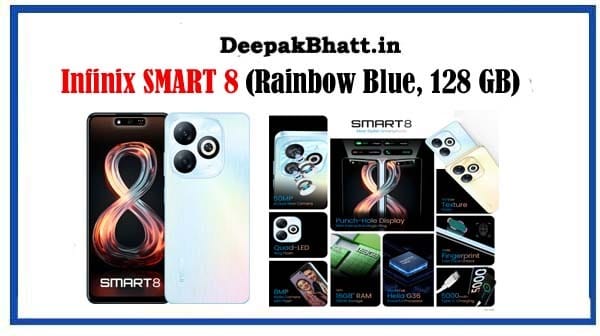 Infinix SMART 8 (Rainbow Blue, 128 GB) (8 GB RAM)