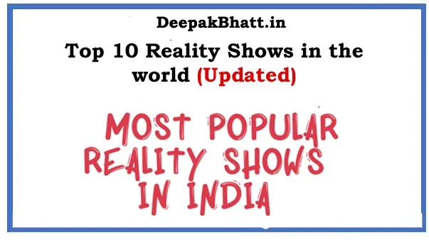 Top 10 Reality Shows in the world