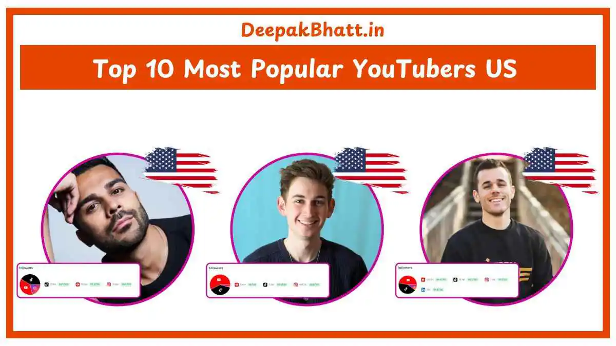 Top 10 Most Popular YouTubers US